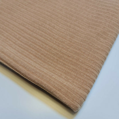 Ribbed Stretch Jersey Fabric – 58" Wide Viscose Polyester Spandex Blend – 4-Way Stretch Dress & Craft Material by the Metre