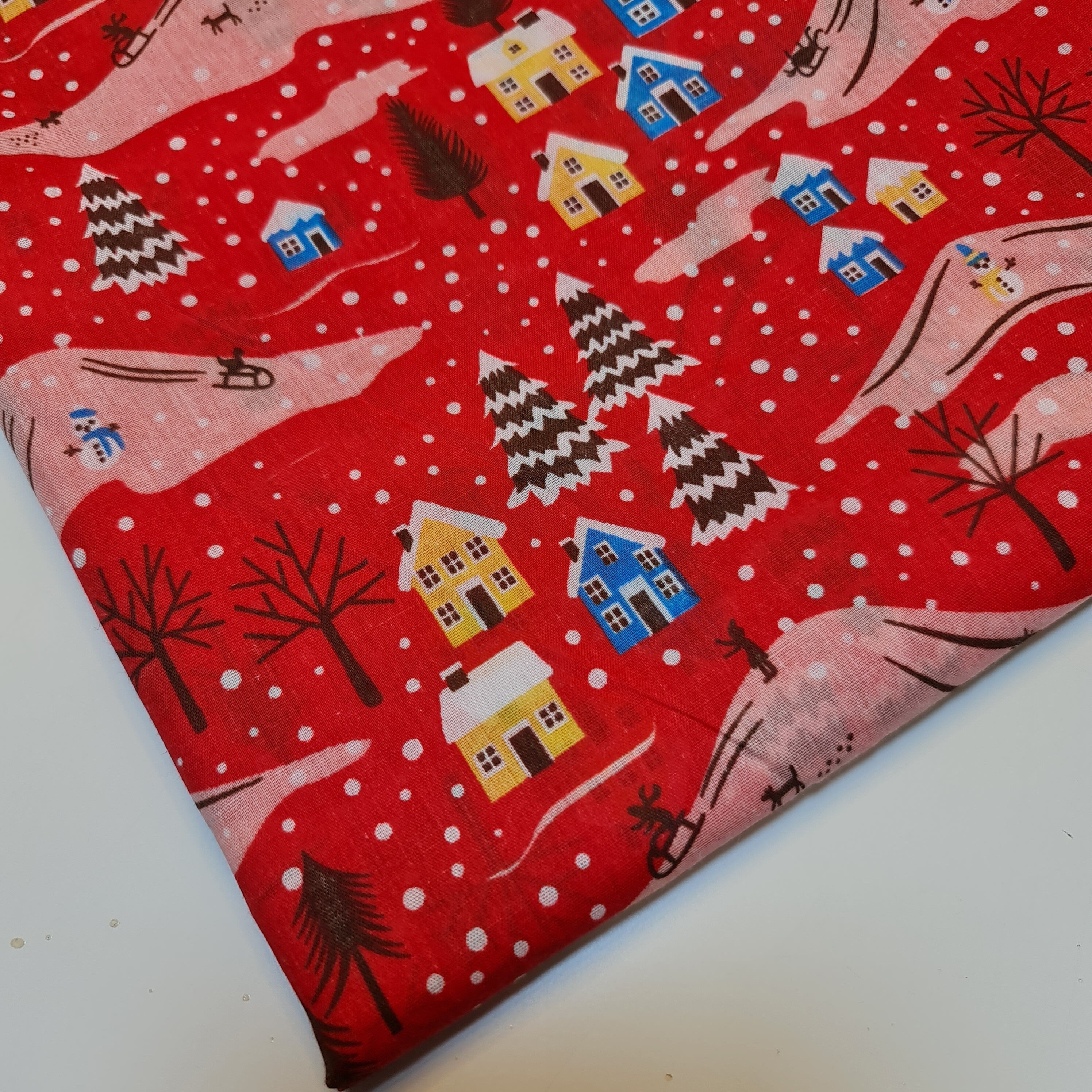 Christmas Festive Polycotton Print Fabric – 44