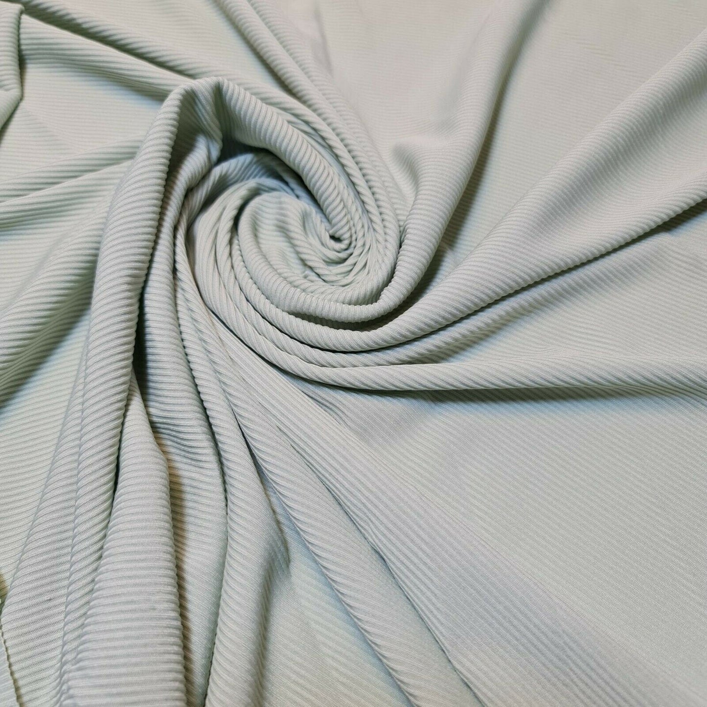 Ribbed Stretch Jersey Fabric – 58" Wide Viscose Polyester Spandex Blend – 4-Way Stretch Dress & Craft Material by the Metre