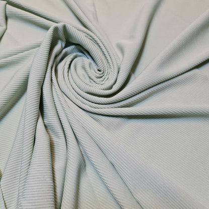 Ribbed Stretch Jersey Fabric – 58" Wide Viscose Polyester Spandex Blend – 4-Way Stretch Dress & Craft Material by the Metre