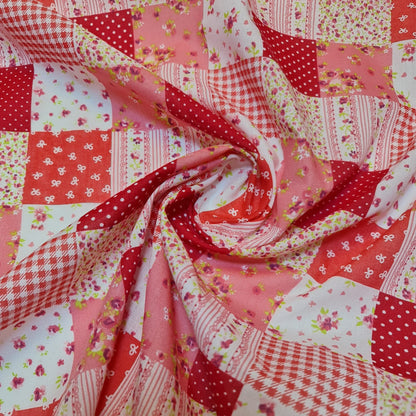 Printed Polycotton Fabric – 44" Wide – Floral, Animal, Nautical, Stars, Stripes, Fruit & Seasonal Craft Material by the Metre