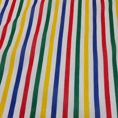 Striped Polycotton Fabric – Candy & Wide Stripe Variants – 45" Wide Dressmaking & Craft Material
