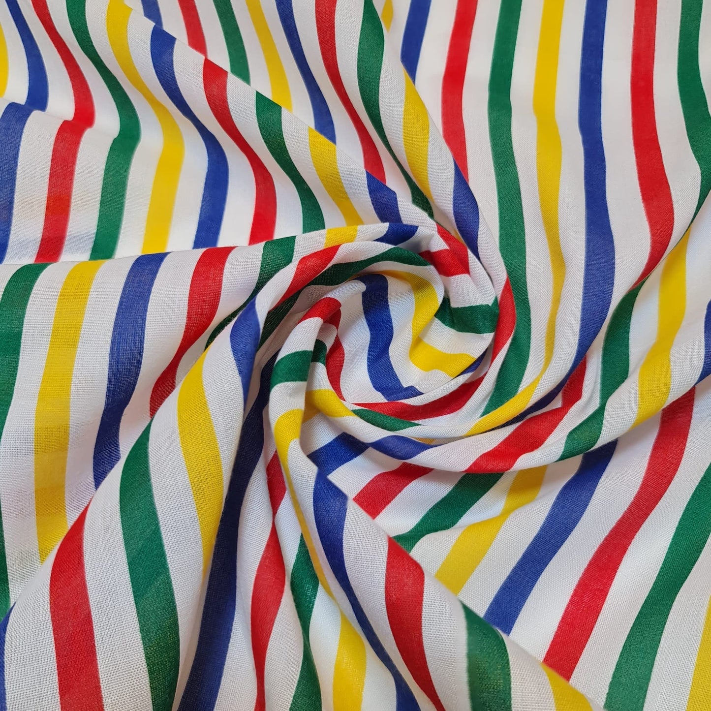 Striped Polycotton Fabric – Candy & Wide Stripe Variants – 45" Wide Dressmaking & Craft Material
