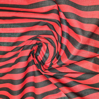 Striped Polycotton Fabric – Candy & Wide Stripe Variants – 45" Wide Dressmaking & Craft Material