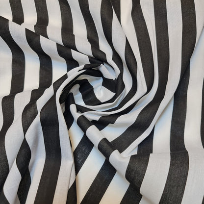 Striped Polycotton Fabric – Candy & Wide Stripe Variants – 45" Wide Dressmaking & Craft Material