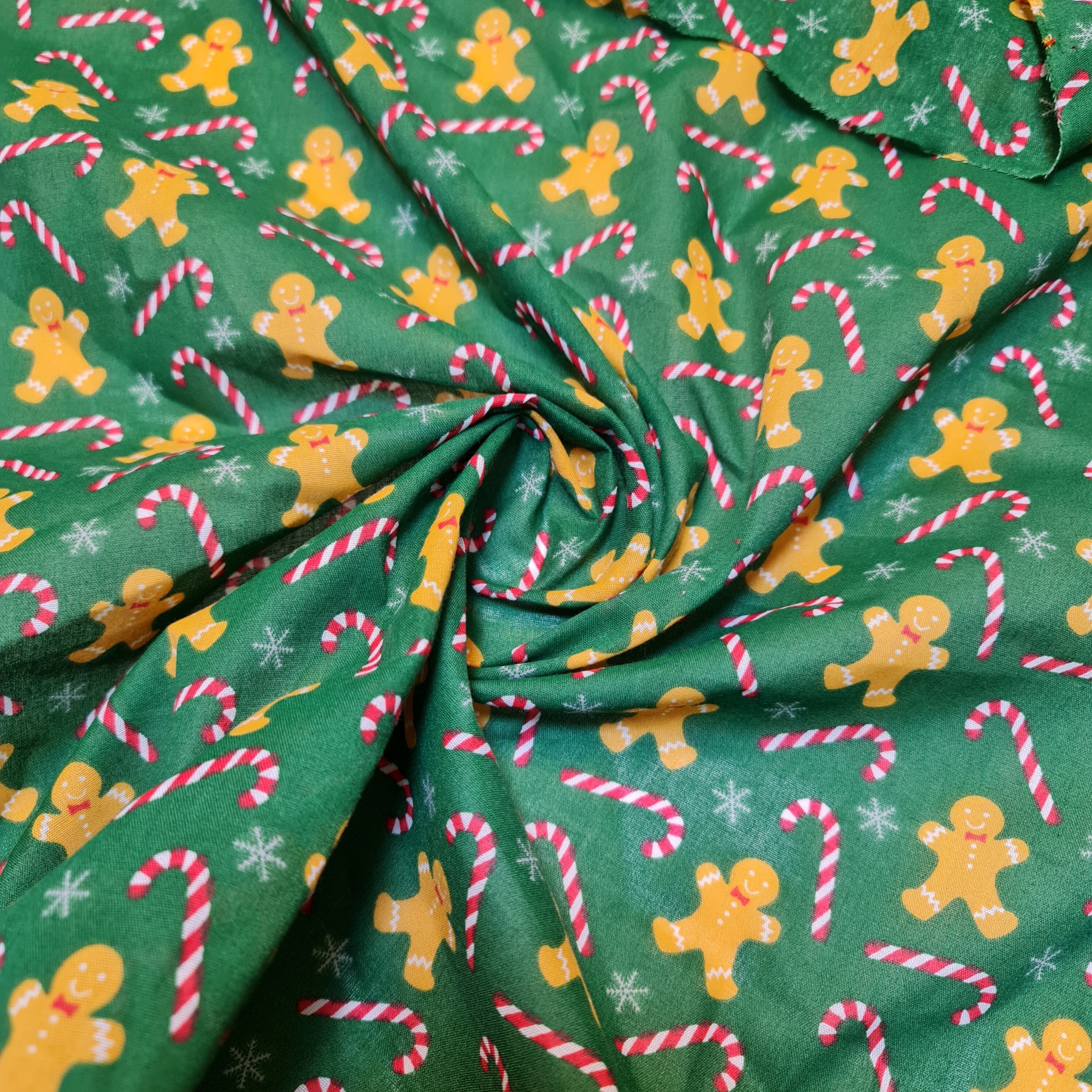 Christmas Festive Polycotton Print Fabric – 44