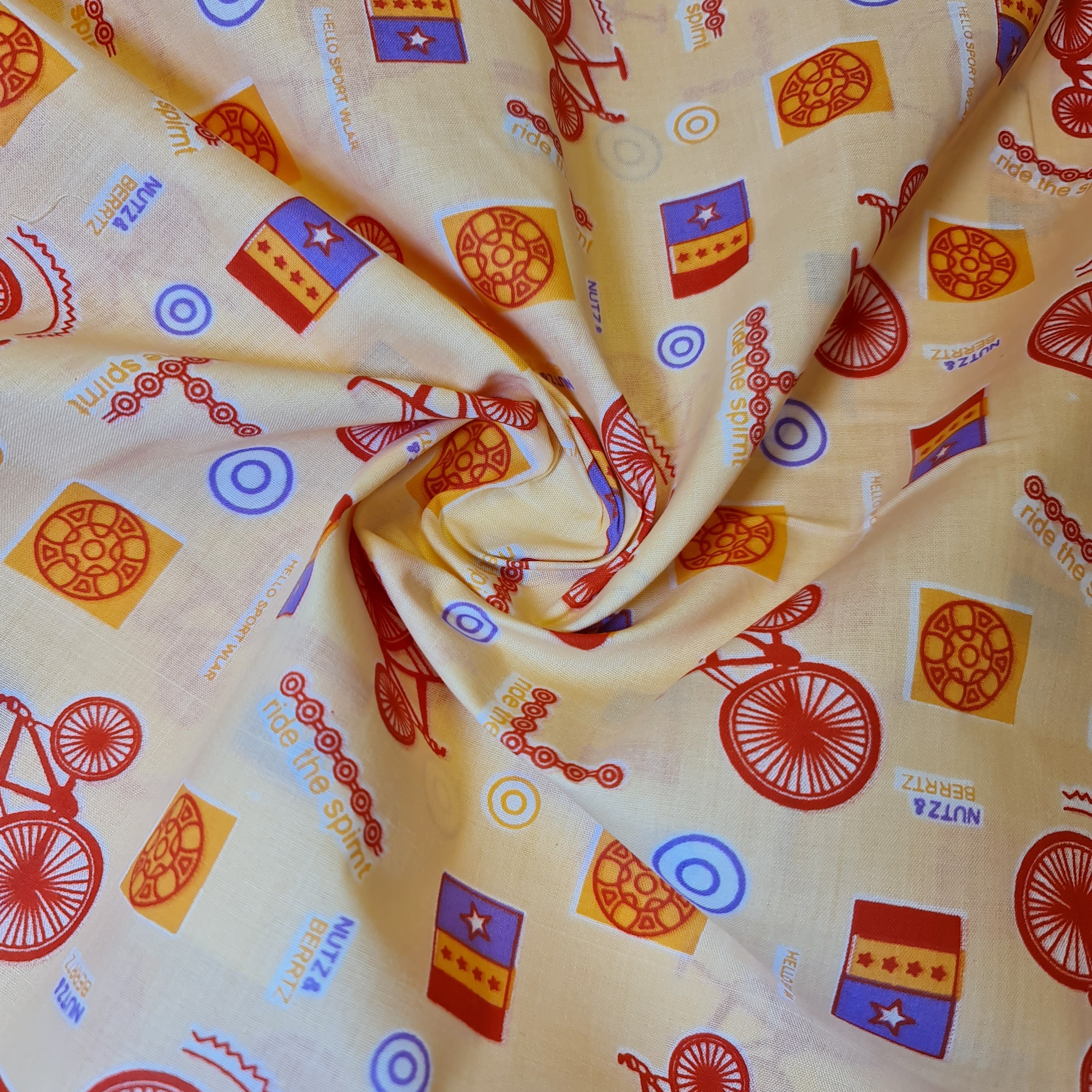 Kids Print 100% Cotton Poplin Fabric – Rabbit Print, 44