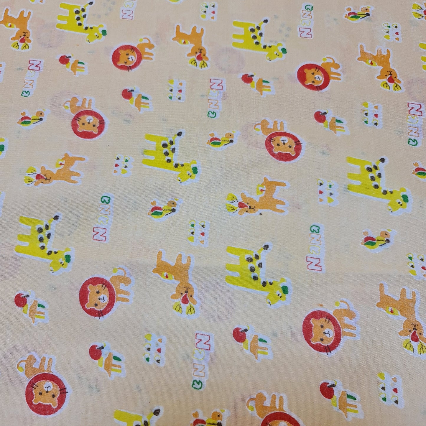 Kids Print 100% Cotton Poplin Fabric – Rabbit Print, 44" Wide Soft Dressmaking & Craft Material by the Meter