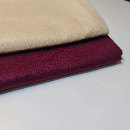 Suedette Velour Felt Fabric – Plain Art & Craft Material 44" Wide (Plum)
