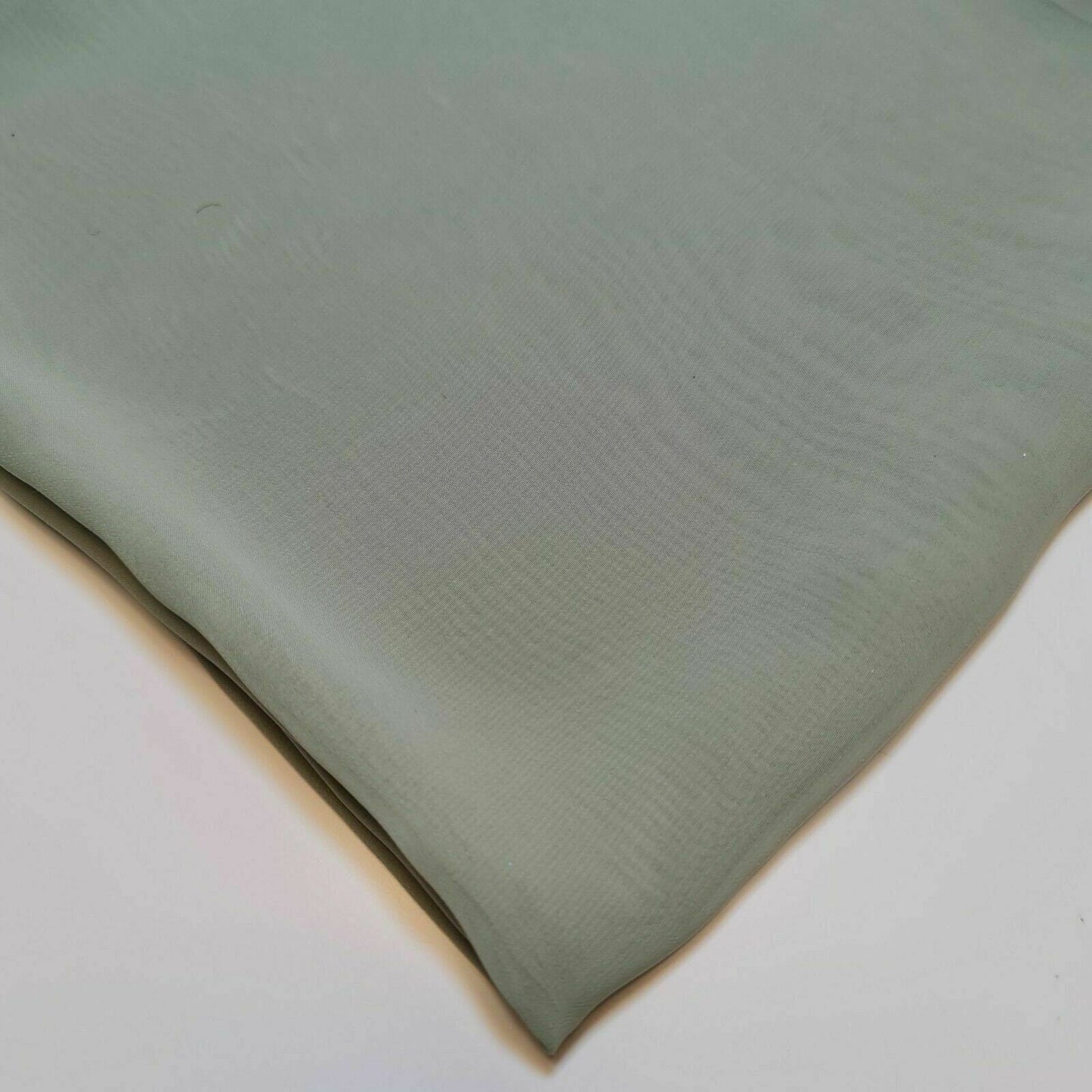 Sheer Poly Crepe Chiffon Fabric – Semi-Transparent, Lightweight 44" Wide for Dress, Draping & Craft