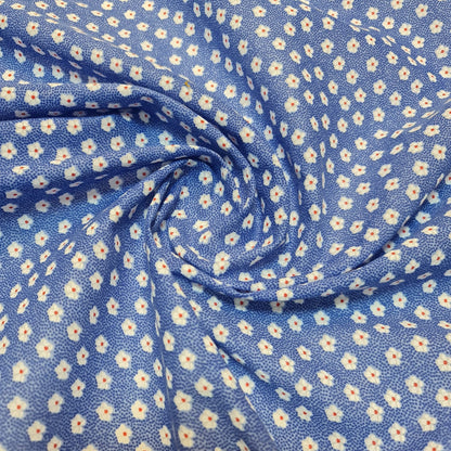 Printed Polycotton Fabric – 44" Wide – Floral, Animal, Nautical, Stars, Stripes, Fruit & Seasonal Craft Material by the Metre