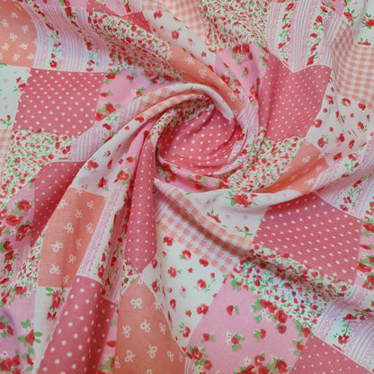 Printed Polycotton Fabric – 44" Wide – Floral, Animal, Nautical, Stars, Stripes, Fruit & Seasonal Craft Material by the Metre
