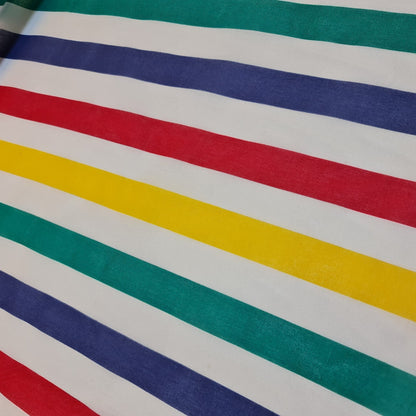 Striped Polycotton Fabric – Candy & Wide Stripe Variants – 45" Wide Dressmaking & Craft Material