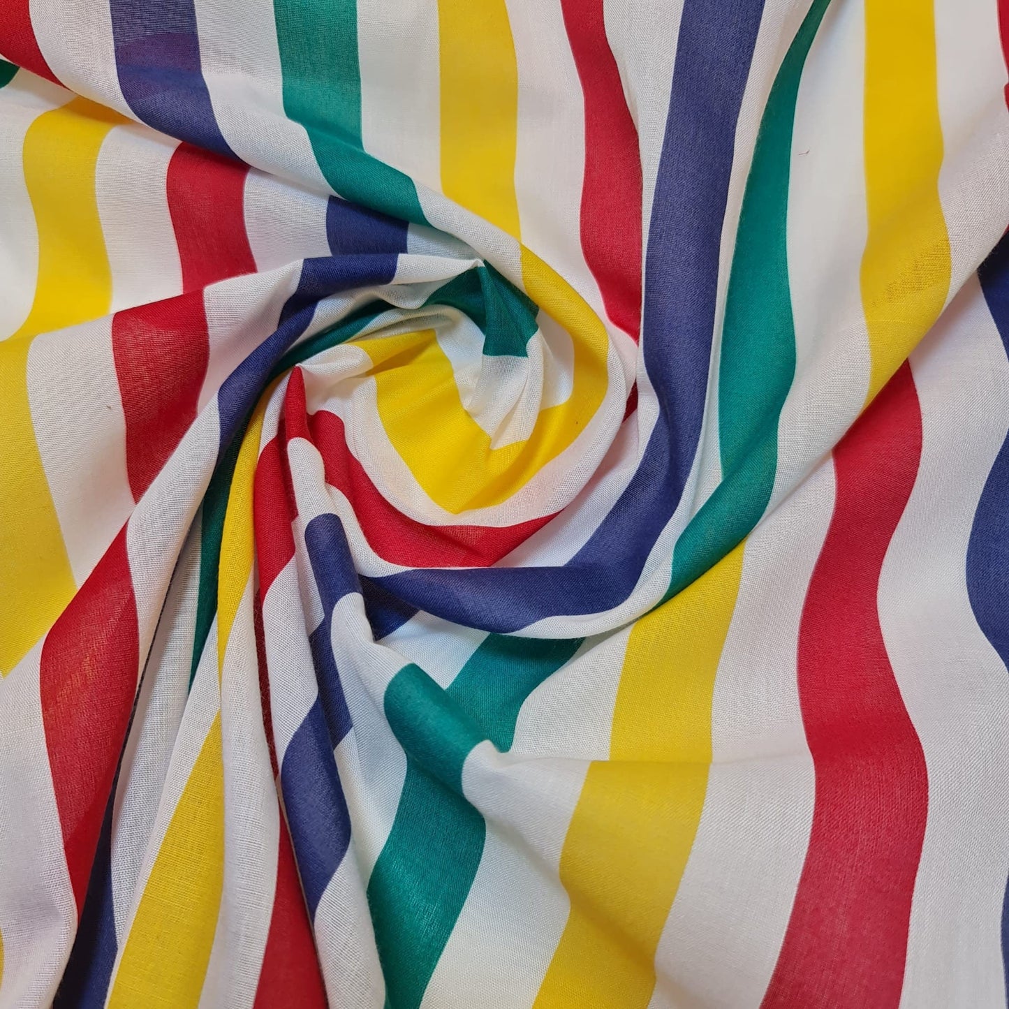 Striped Polycotton Fabric – Candy & Wide Stripe Variants – 45" Wide Dressmaking & Craft Material