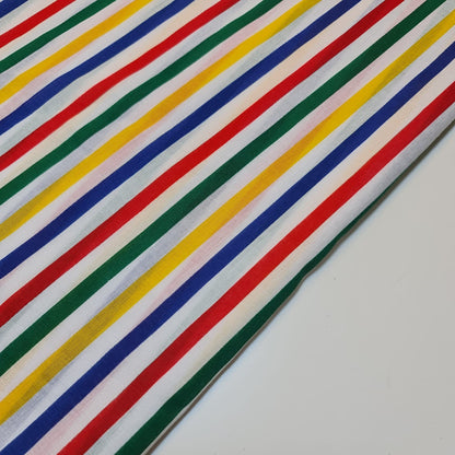 Striped Polycotton Fabric – Candy & Wide Stripe Variants – 45" Wide Dressmaking & Craft Material