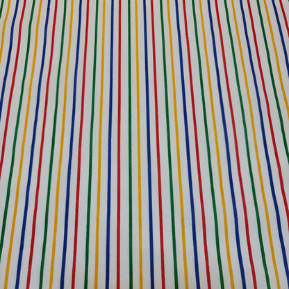 Striped Polycotton Fabric – Candy & Wide Stripe Variants – 45" Wide Dressmaking & Craft Material