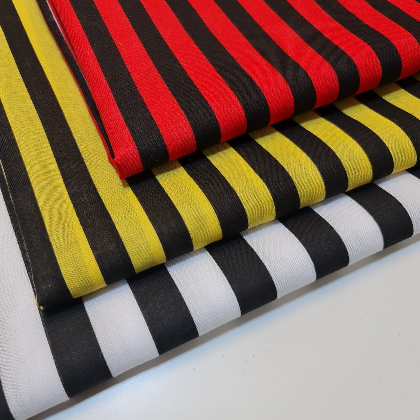 Striped Polycotton Fabric – Candy & Wide Stripe Variants – 45" Wide Dressmaking & Craft Material
