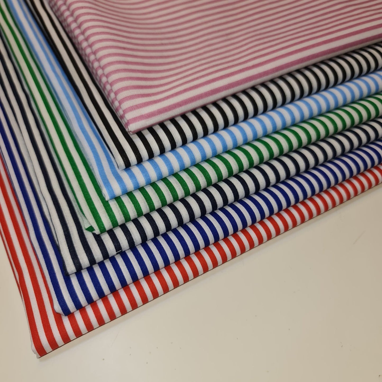 Striped Polycotton Fabric – Candy & Wide Stripe Variants – 45" Wide Dressmaking & Craft Material