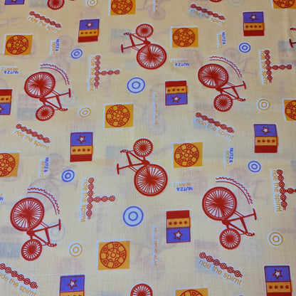 Kids Print 100% Cotton Poplin Fabric – Rabbit Print, 44" Wide Soft Dressmaking & Craft Material by the Meter
