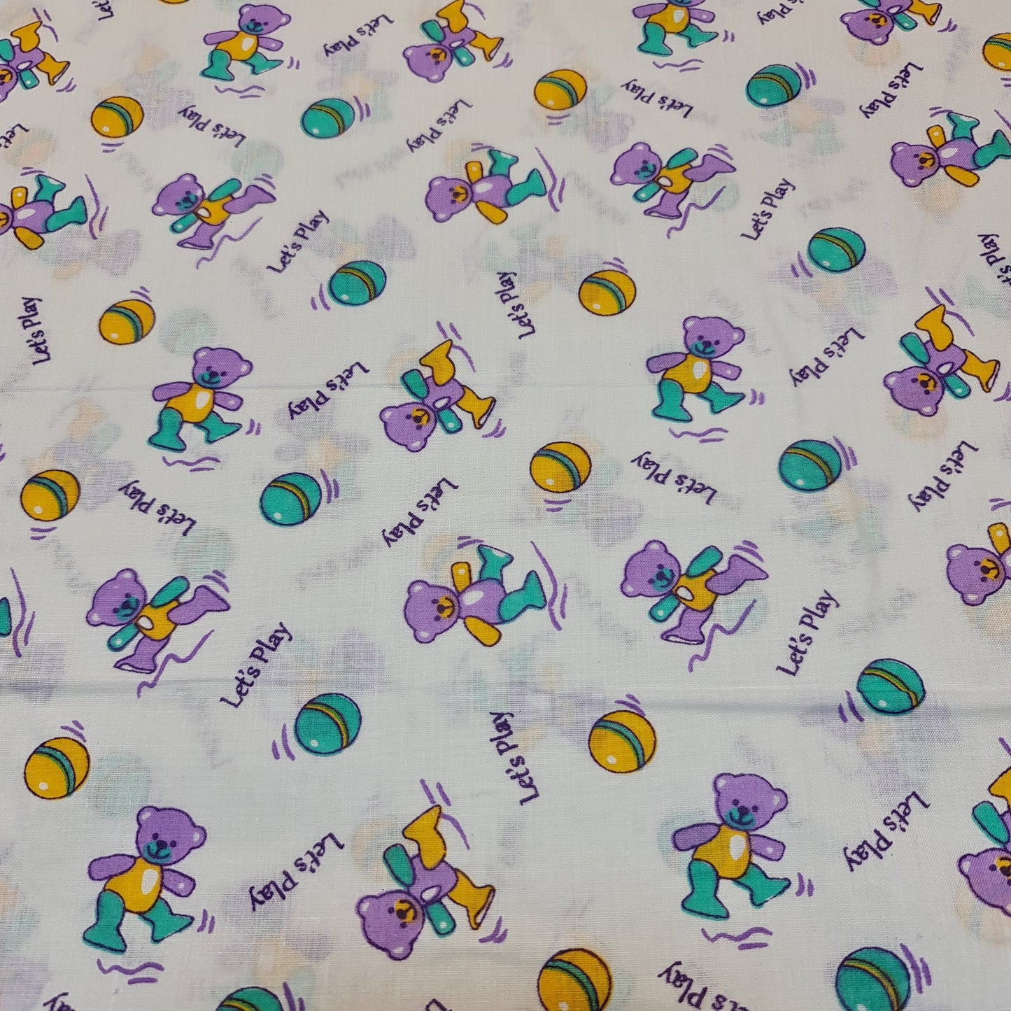 Kids Print 100% Cotton Poplin Fabric – Rabbit Print, 44" Wide Soft Dressmaking & Craft Material by the Meter