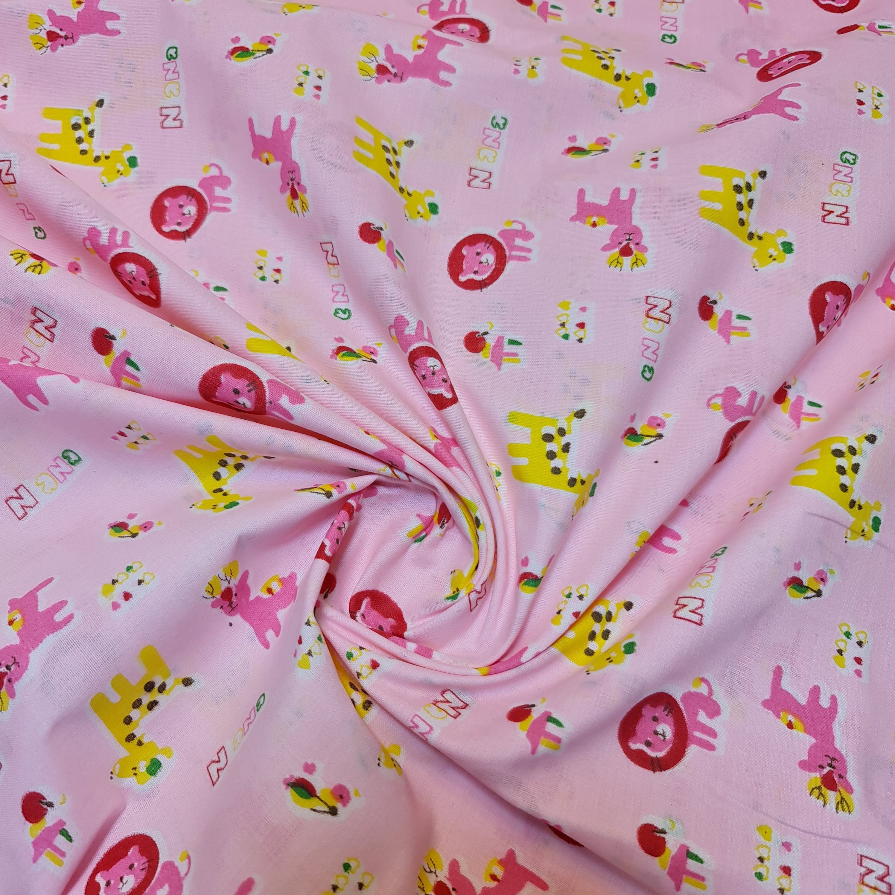 Kids Print 100% Cotton Poplin Fabric – Rabbit Print, 44