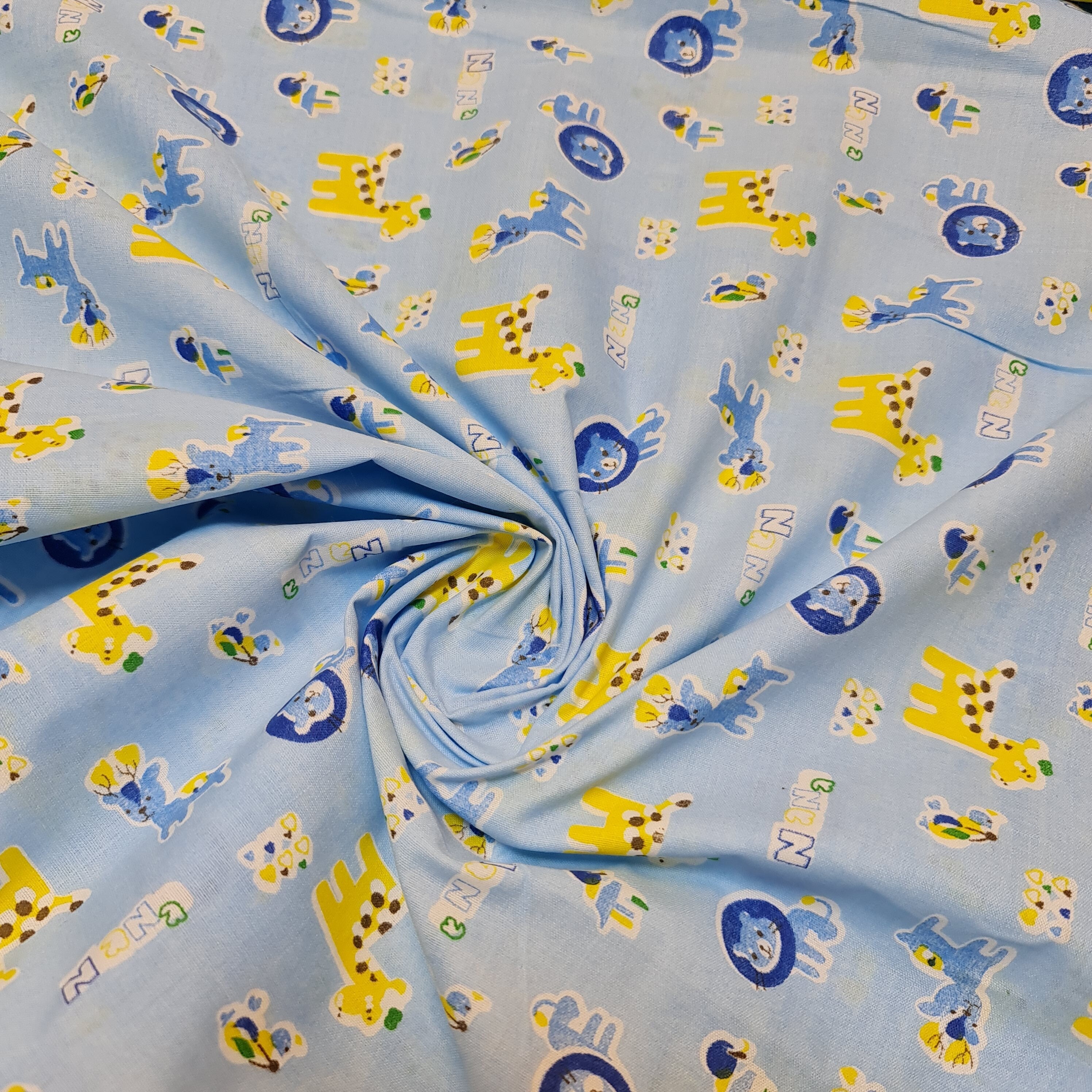 Kids Print 100% Cotton Poplin Fabric – Rabbit Print, 44