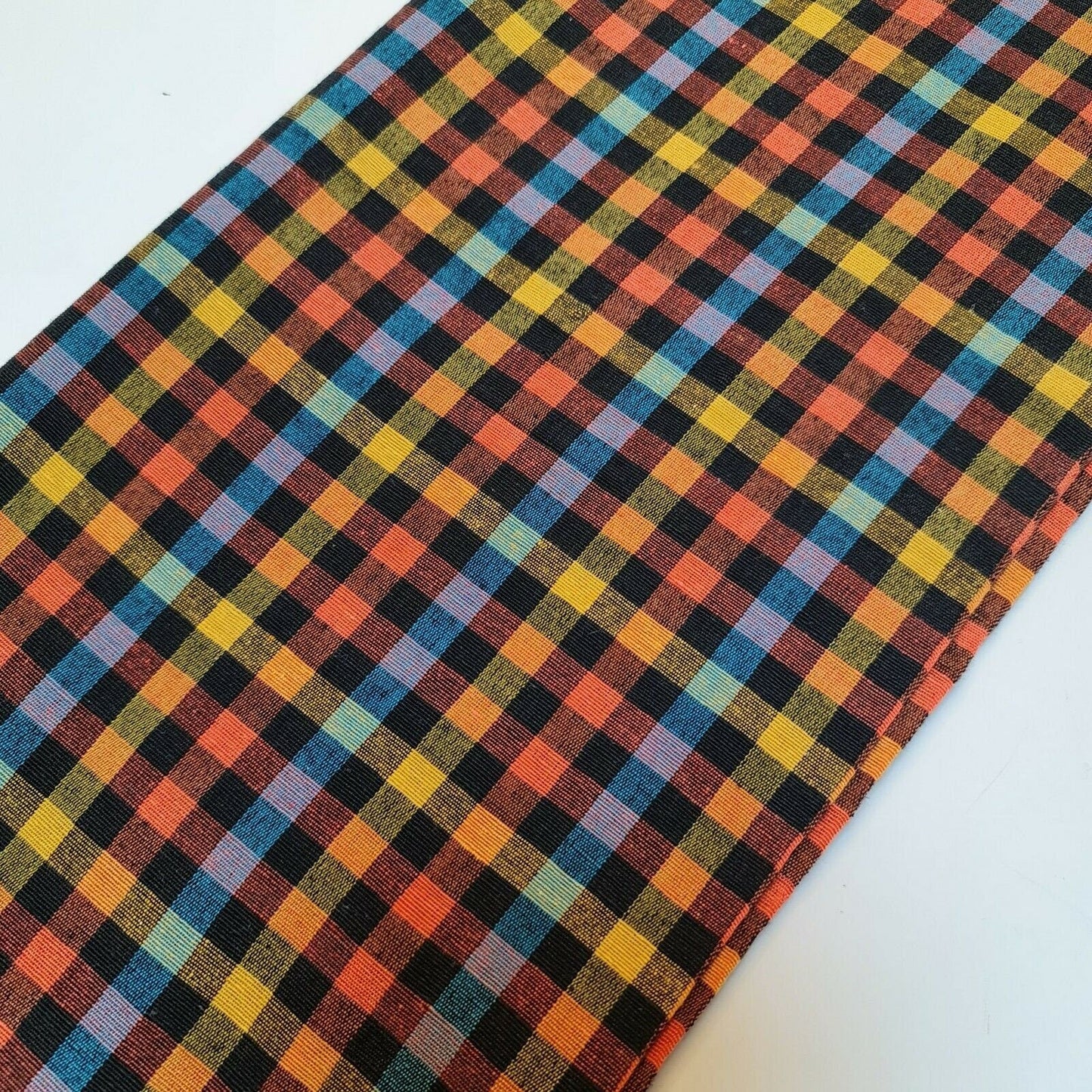 100% Cotton Gingham 1/8" Check Plaid Fabric – Parna Patka Turban Dastaar Cloth for Sewing & Crafts (23 Meter Roll)