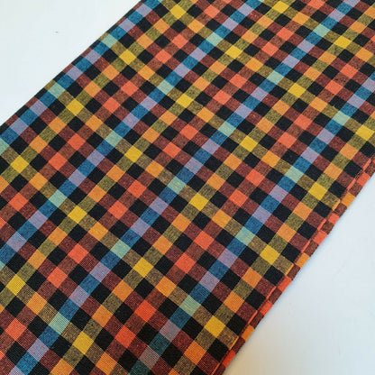100% Cotton Gingham 1/8" Check Plaid Fabric – Parna Patka Turban Dastaar Cloth for Sewing & Crafts (23 Meter Roll)