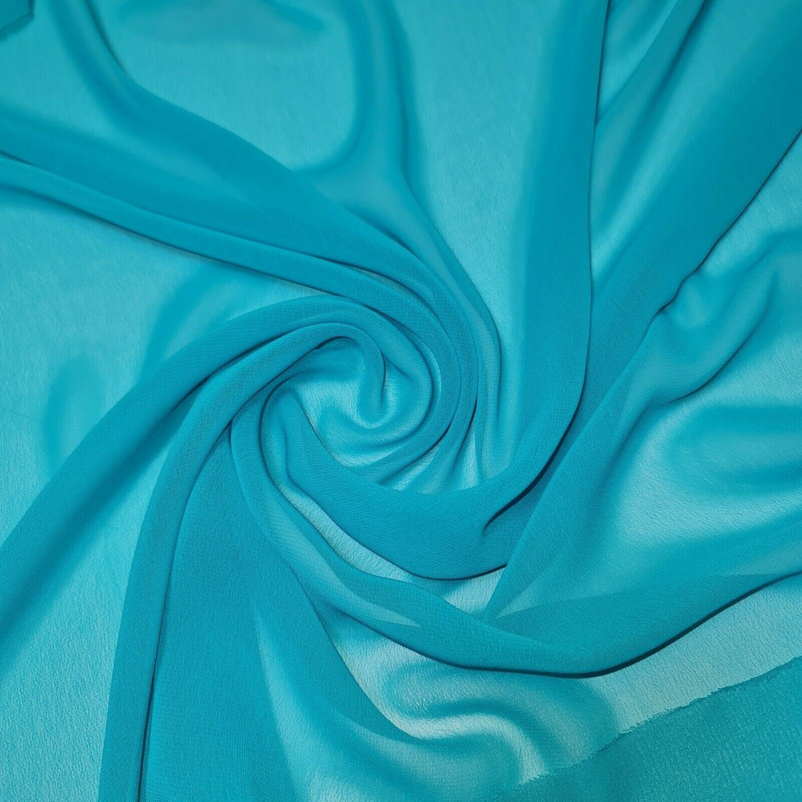 Sheer Poly Crepe Chiffon Fabric – Semi-Transparent, Lightweight 44