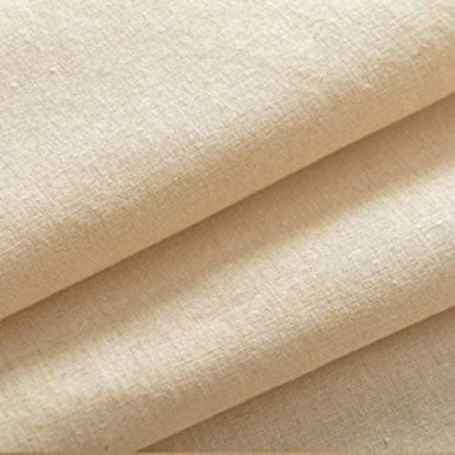 Cotton Calico Canvas Fabric – 58” Wide | Natural, Black & White | Medium-Heavy Weight Craft Material