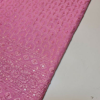 Broderie Anglaise Sequin Embroidery Viscose Fabric – 44" Wide Soft Dressmaking & Craft Material