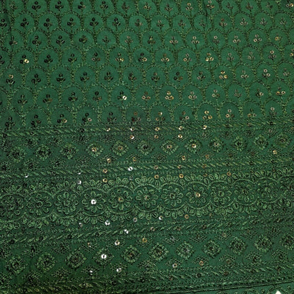 Broderie Anglaise Sequin Embroidery Viscose Fabric – 44" Wide Soft Dressmaking & Craft Material