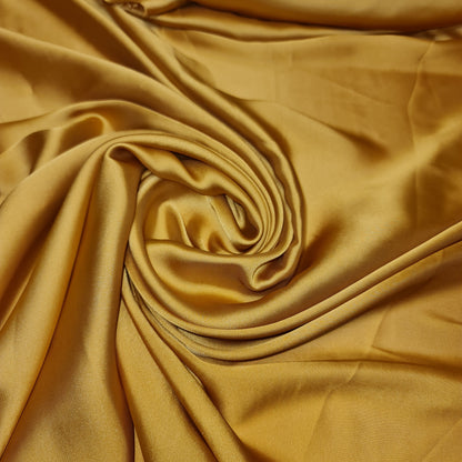 Silky Charmeuse Satin Fabric – 44" Wide Luxury Glossy Silk-Like Weave for Bridal Dress, Draping & Décor
