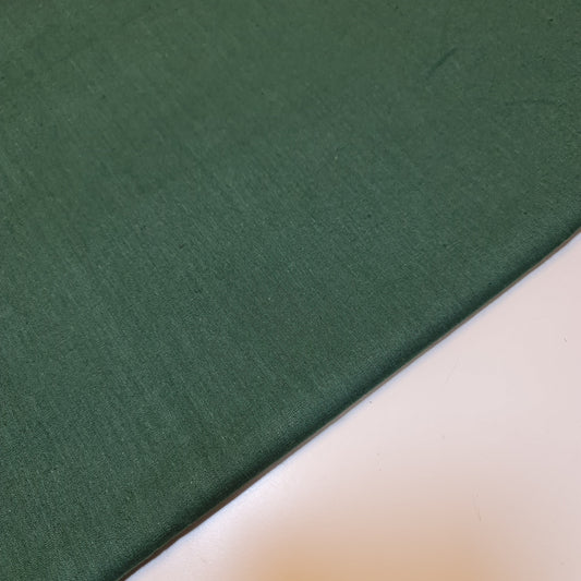 Plain 100% Cotton Fabric Material Fat Quarters Quilting Metre 30 Colours 44 Inch Wide  (Bottle Green)