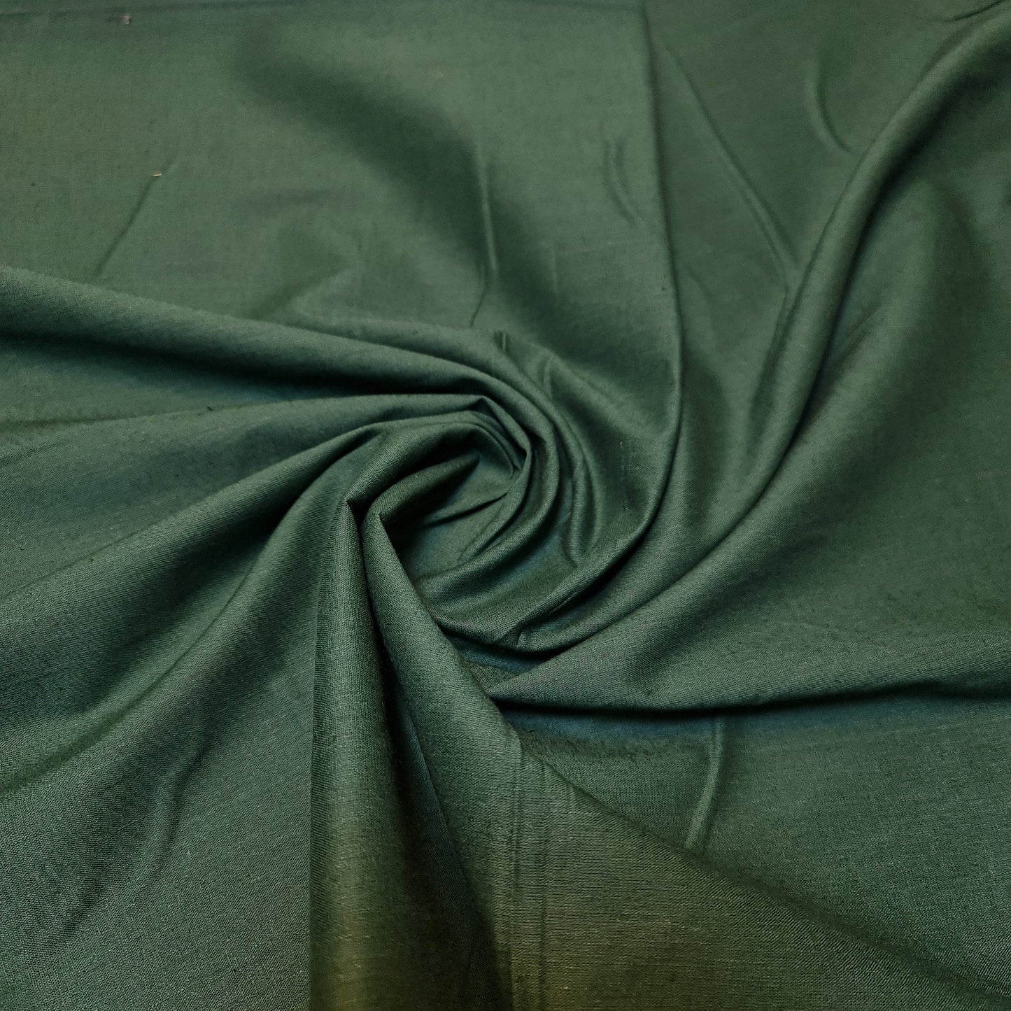 Plain 100% Cotton Fabric Material Fat Quarters Quilting Metre 30 Colours 44 Inch Wide  (Bottle Green)