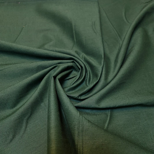 Plain 100% Cotton Fabric Material Fat Quarters Quilting Metre 30 Colours 44 Inch Wide  (Bottle Green)