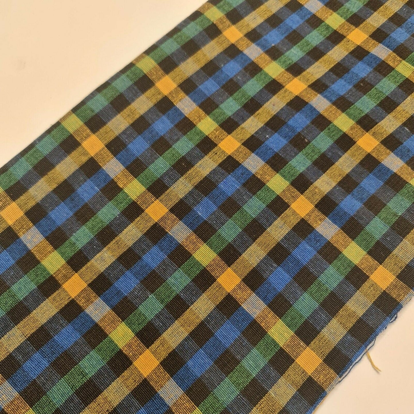 100% Cotton Gingham 1/8" Check Plaid Fabric – Parna Patka Turban Dastaar Cloth for Sewing & Crafts (23 Meter Roll)