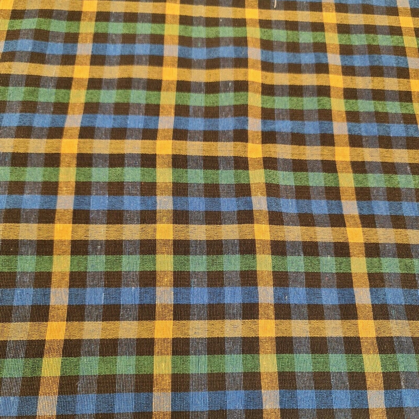 100% Cotton Gingham 1/8" Check Plaid Fabric – Parna Patka Turban Dastaar Cloth for Sewing & Crafts (23 Meter Roll)