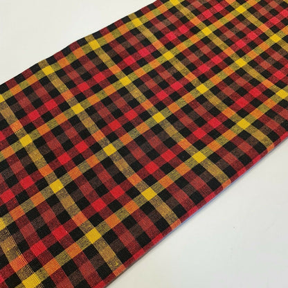100% Cotton Gingham 1/8" Check Plaid Fabric – Parna Patka Turban Dastaar Cloth for Sewing & Crafts (23 Meter Roll)