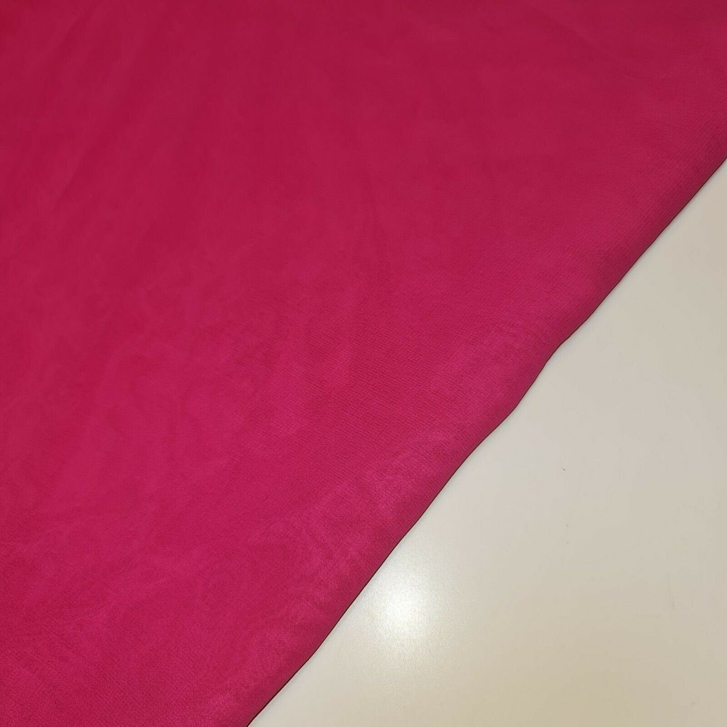 Sheer Poly Crepe Chiffon Fabric – Semi-Transparent, Lightweight 44" Wide for Dress, Draping & Craft