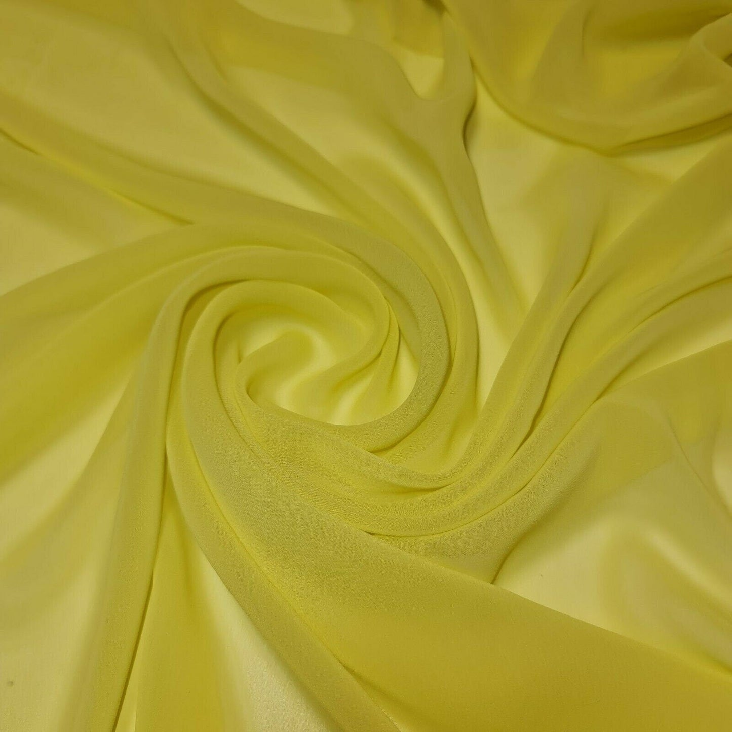 Sheer Poly Crepe Chiffon Fabric – Semi-Transparent, Lightweight 44" Wide for Dress, Draping & Craft