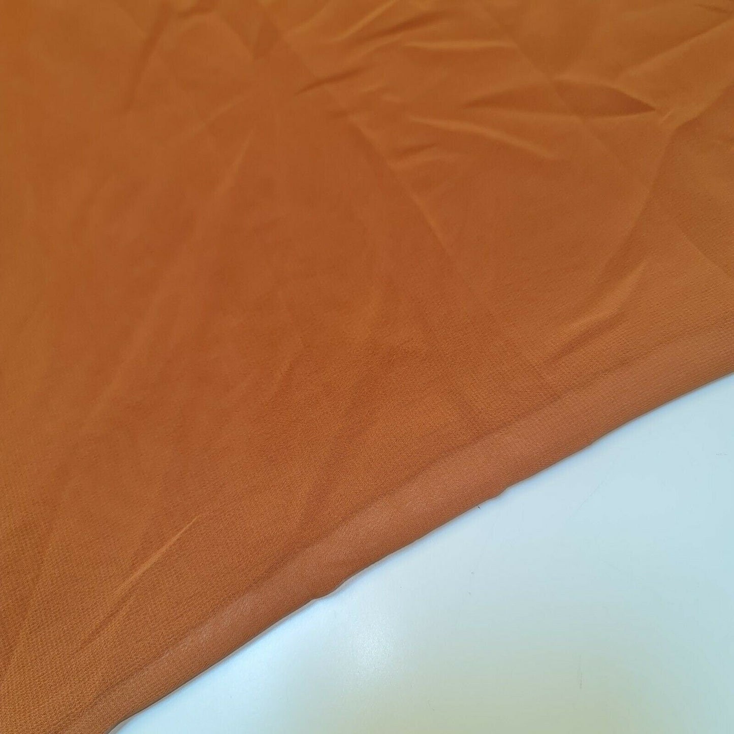 Sheer Poly Crepe Chiffon Fabric – Semi-Transparent, Lightweight 44" Wide for Dress, Draping & Craft