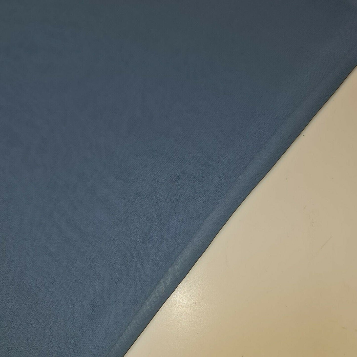 Sheer Poly Crepe Chiffon Fabric – Semi-Transparent, Lightweight 44" Wide for Dress, Draping & Craft