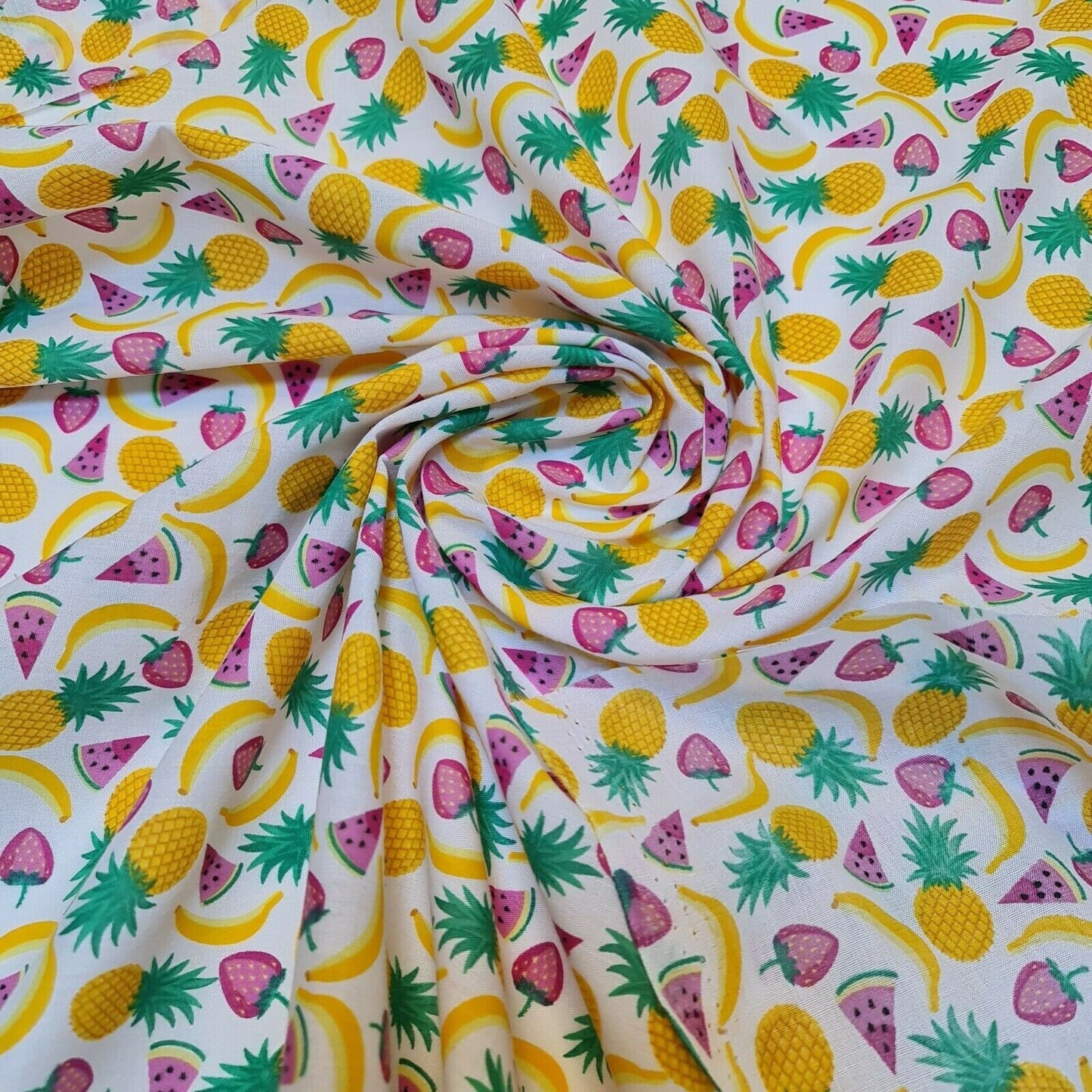 Printed Polycotton Fabric – 44" Wide – Floral, Animal, Nautical, Stars, Stripes, Fruit & Seasonal Craft Material by the Metre