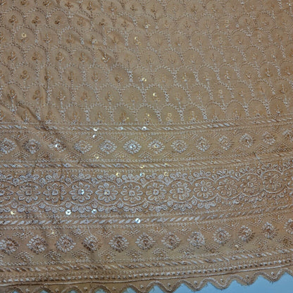 Broderie Anglaise Sequin Embroidery Viscose Fabric – 44" Wide Soft Dressmaking & Craft Material