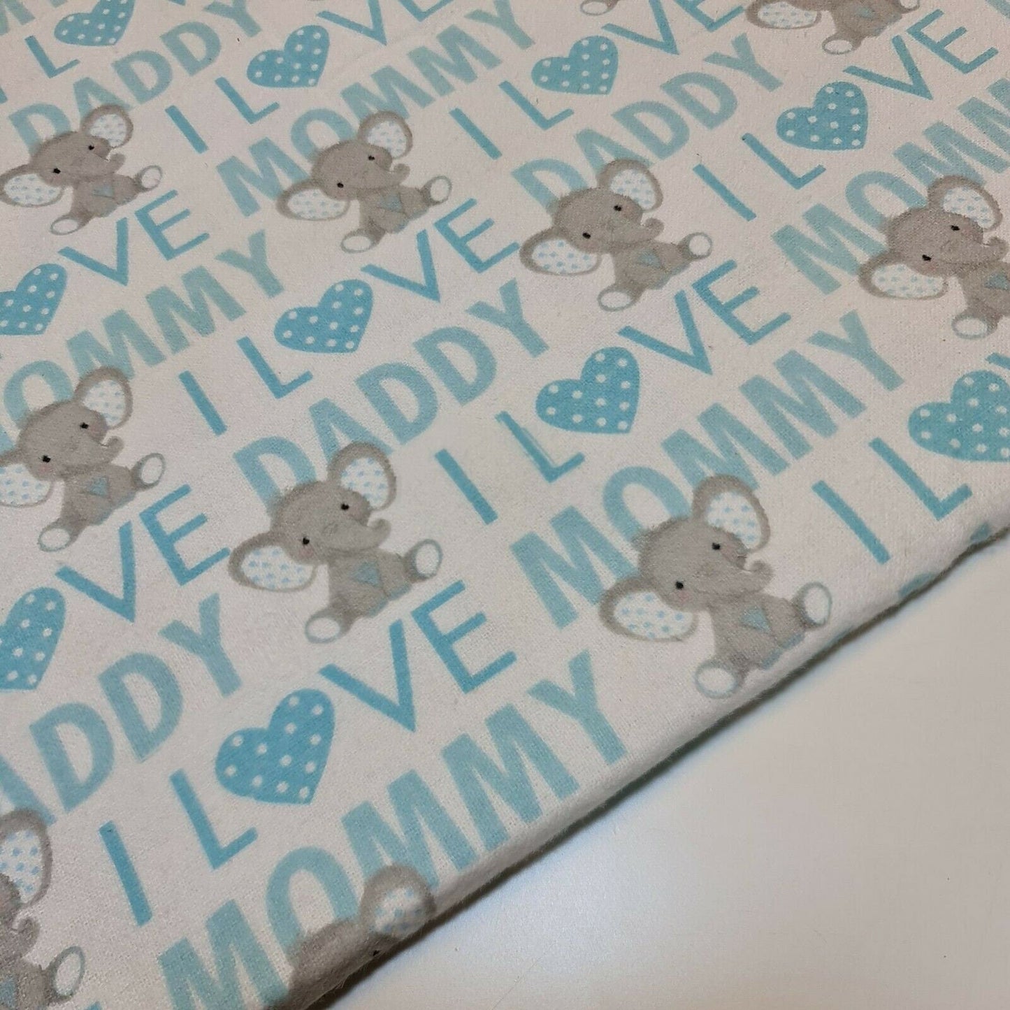 100% Cotton Brushed Flannel Winceyette Fabric – 44" Wide Printed Material for Quilting & Sewing Projects