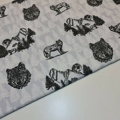 100% Cotton Brushed Flannel Winceyette Fabric – 44" Wide Printed Material for Quilting & Sewing Projects