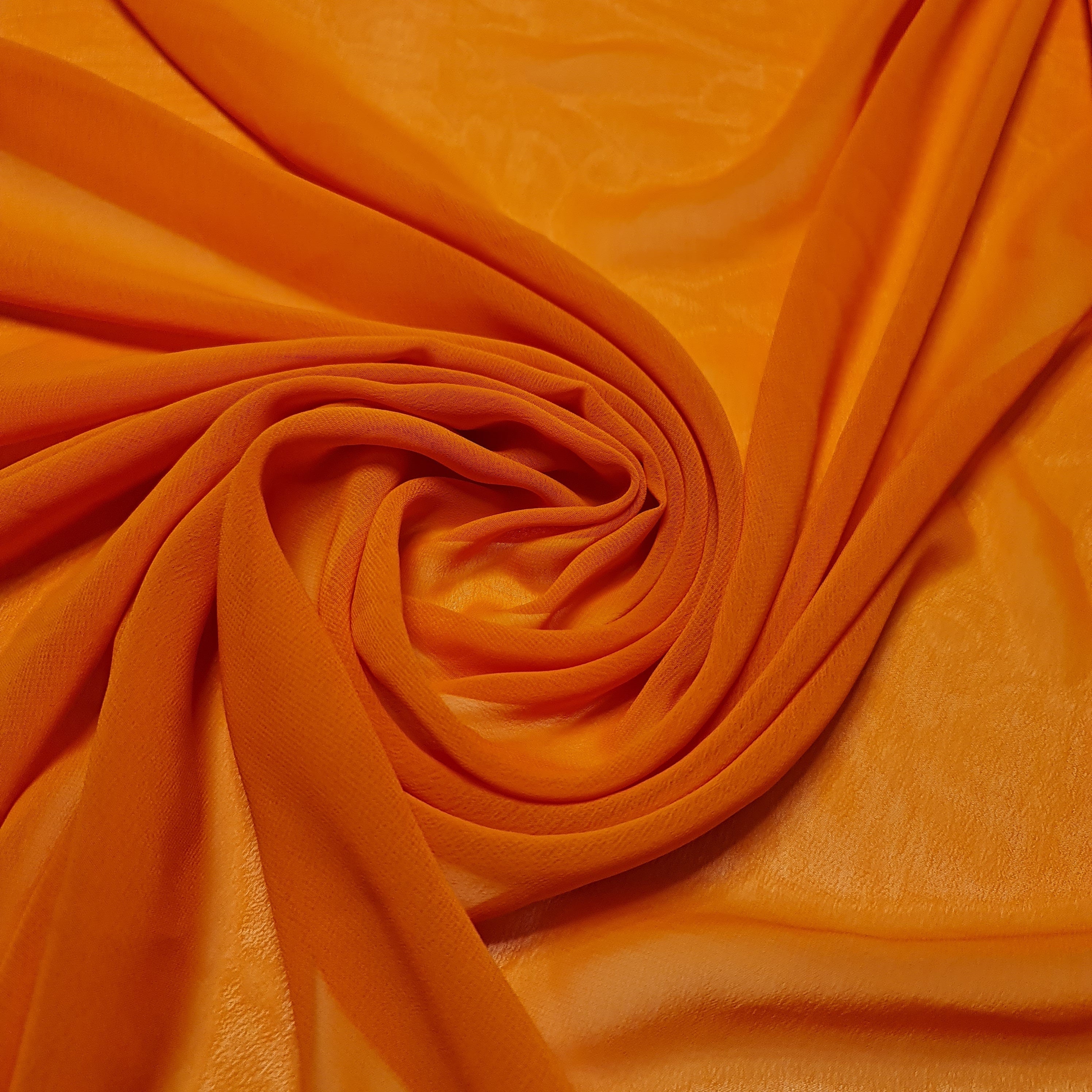 Sheer Poly Crepe Chiffon Fabric – Semi-Transparent, Lightweight 44