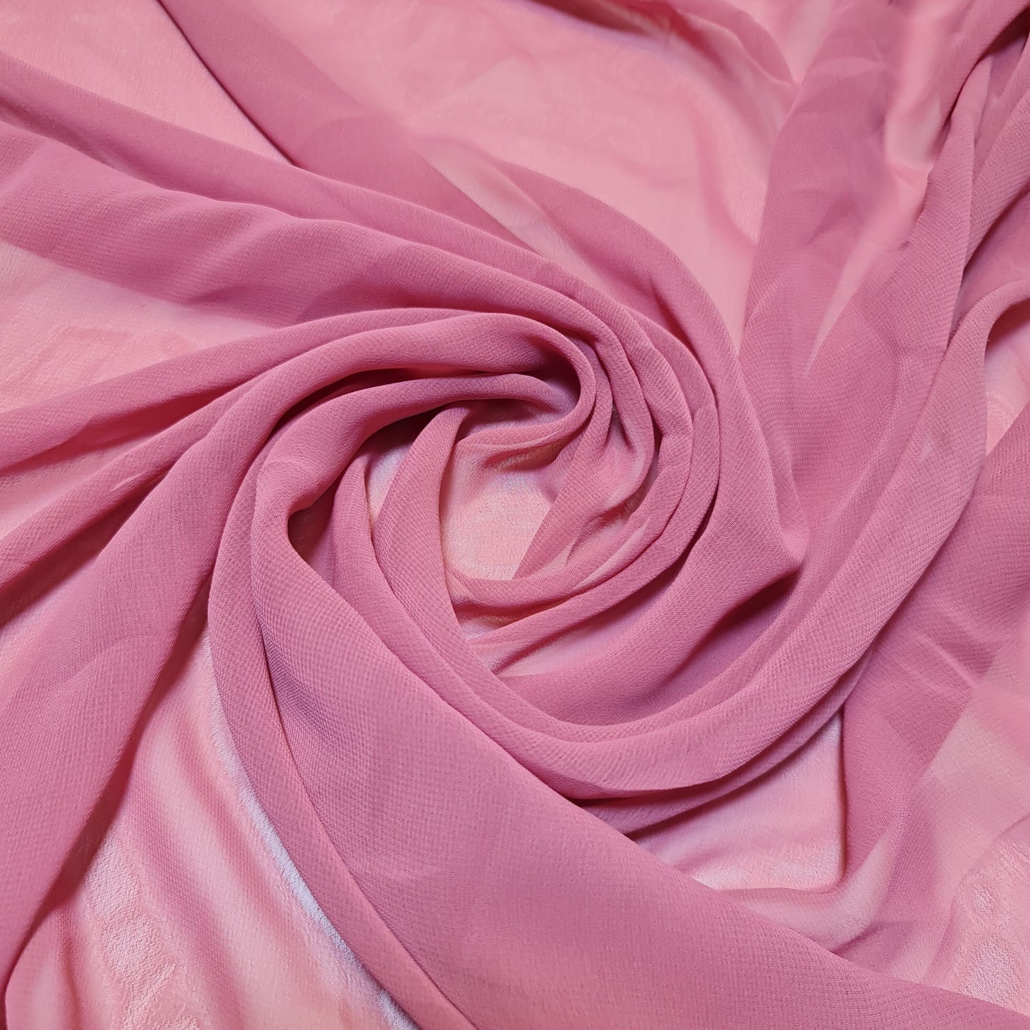 Sheer Poly Crepe Chiffon Fabric – Semi-Transparent, Lightweight 44" Wide for Dress, Draping & Craft