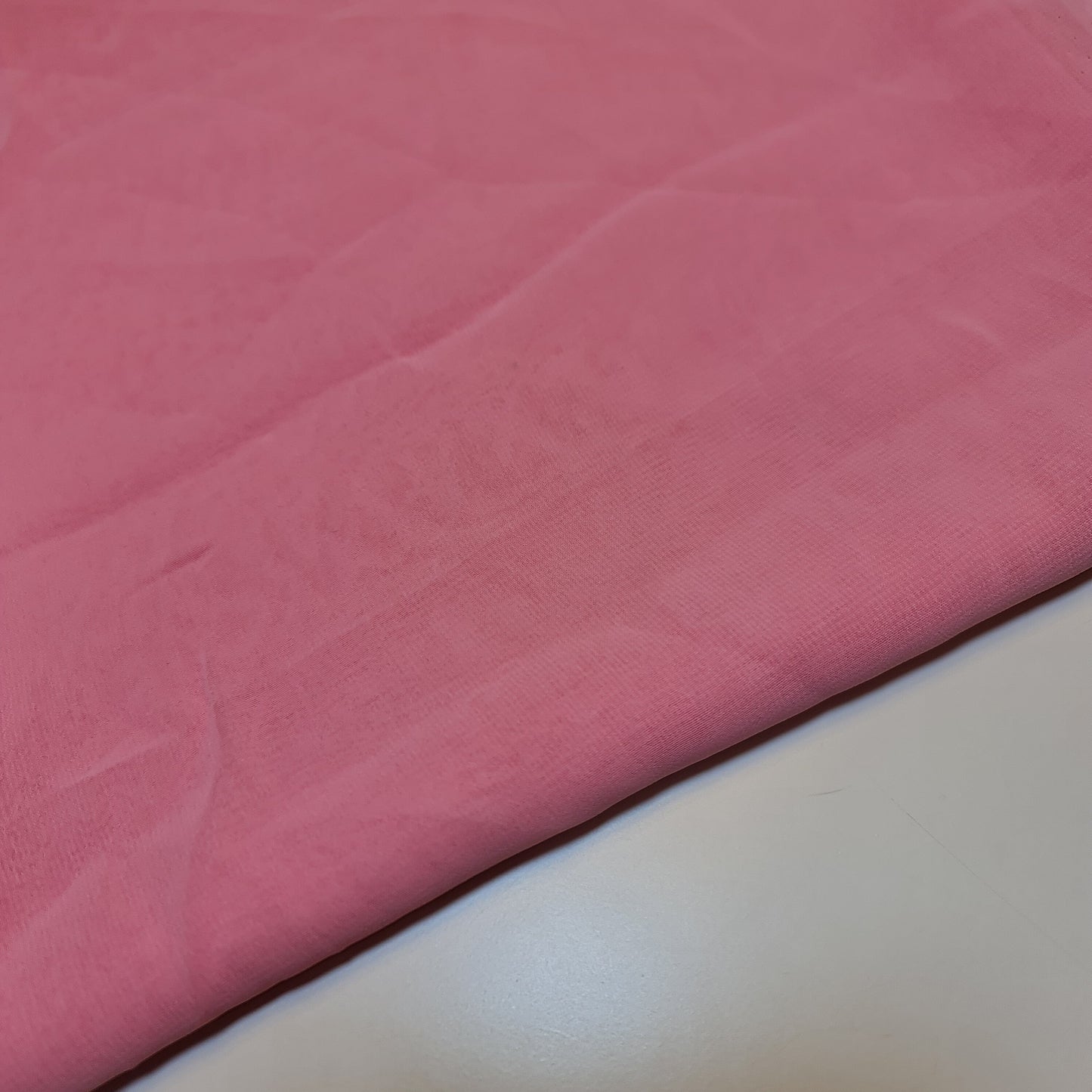 Sheer Poly Crepe Chiffon Fabric – Semi-Transparent, Lightweight 44" Wide for Dress, Draping & Craft